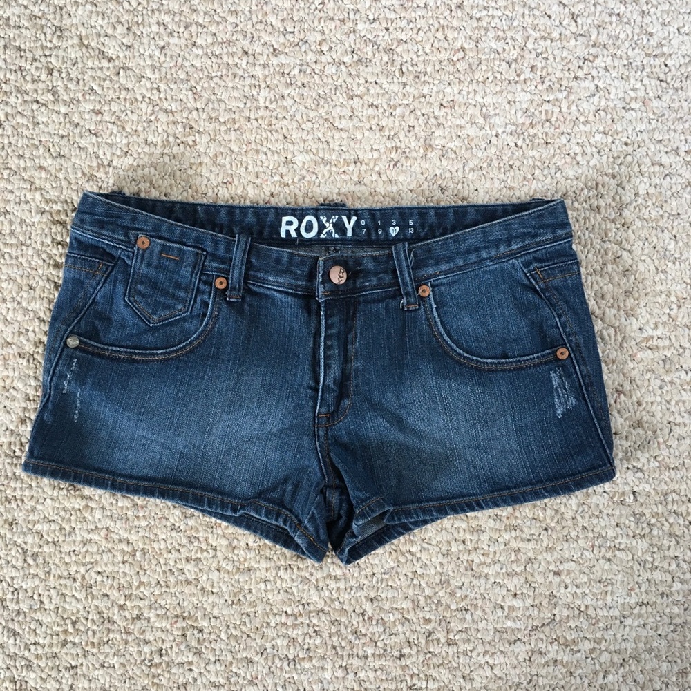 Roxy Dark Wash Jean Shorts